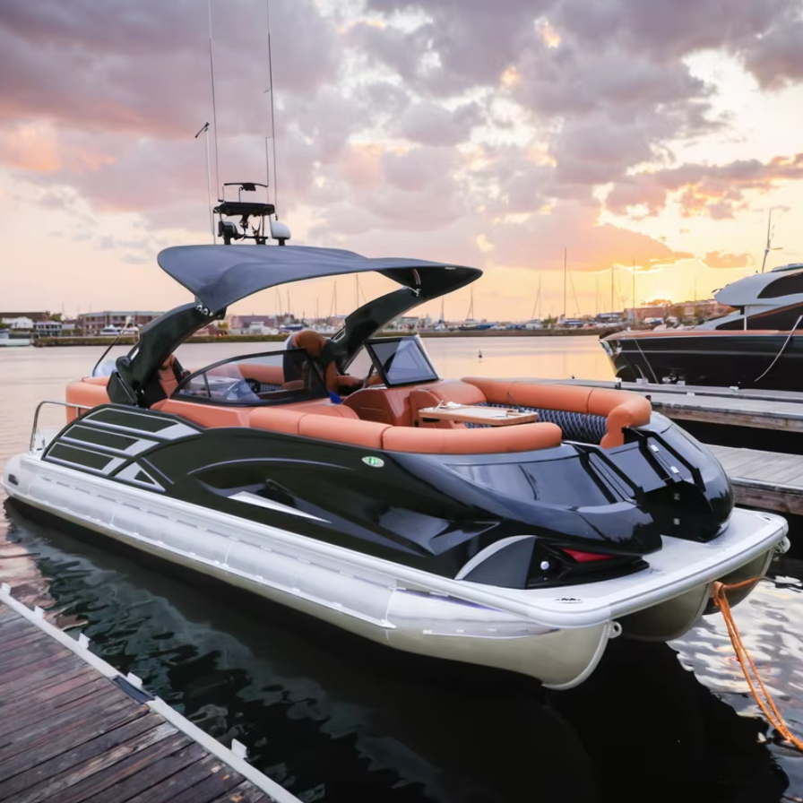 Kinocean 22ft Luxury Sport Boat New Designed Fiberglass Yacht with Elegant Appearance